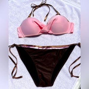 Bikini Push Up, Pink, Brown & Bronze